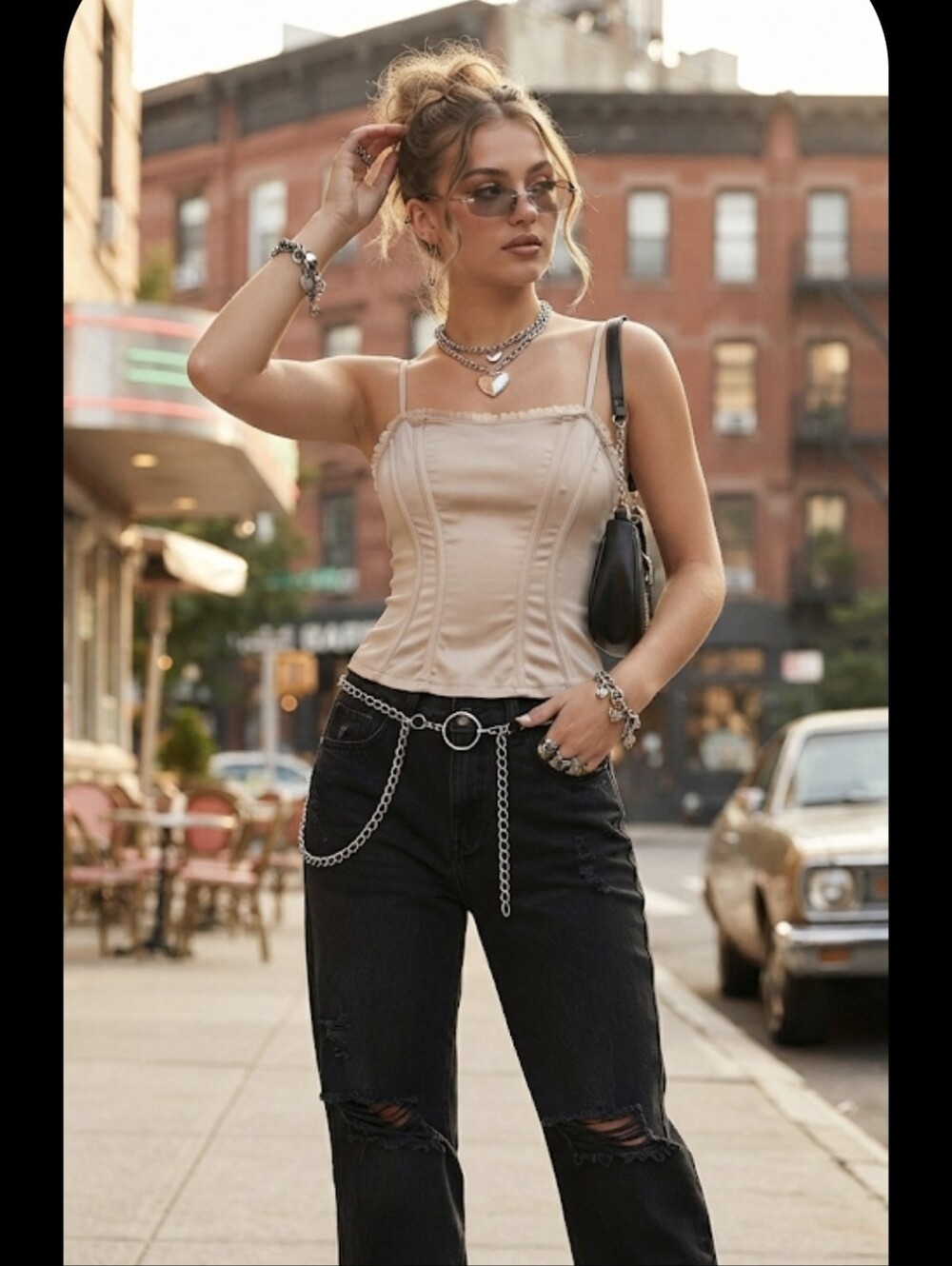 Y2K Corset. Satin and Lace. Love Kills Slowly Brand.